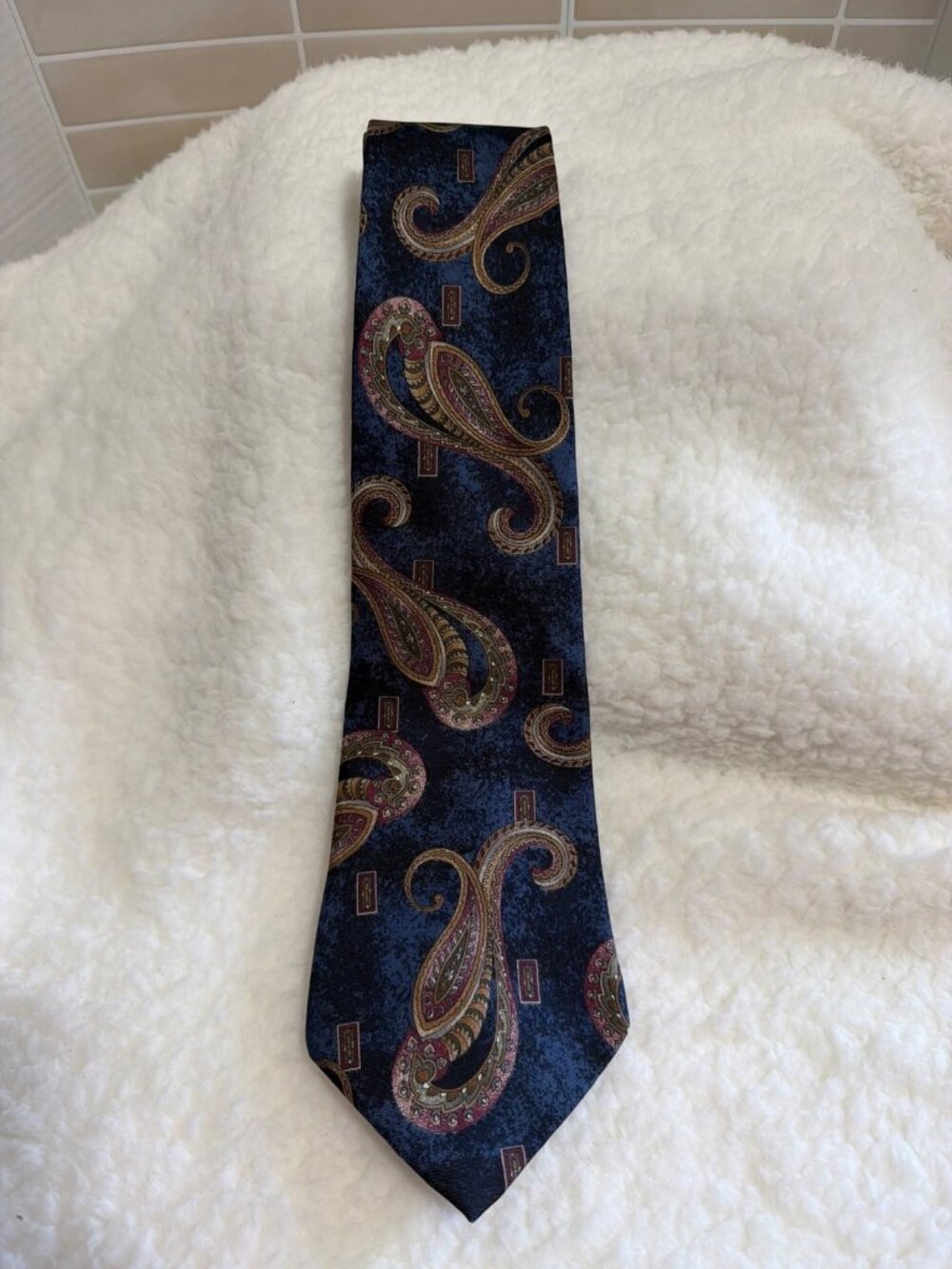Zylos by George Machado Necktie | Abstract Multi-Color Wave Pattern |100% Silk